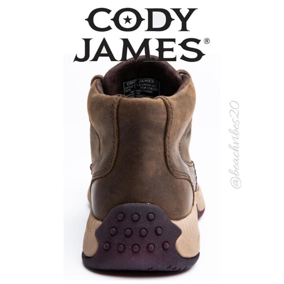 CODY JAMES Men\'s Low Cut Casual Driver Work Shoes Composite Toe 10D Brown NWB main image 4